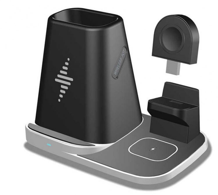 Qi trådløs ladepennholder for smarttelefon, iWatch, Airpods Qi trådløs ladepennholder for smarttelefon, iWatch, Airpods