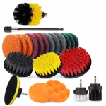 Rengjøringsbørster til drill/skrutrekker, 22 deler