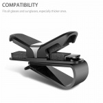 Klips for solbriller til bil, Svart