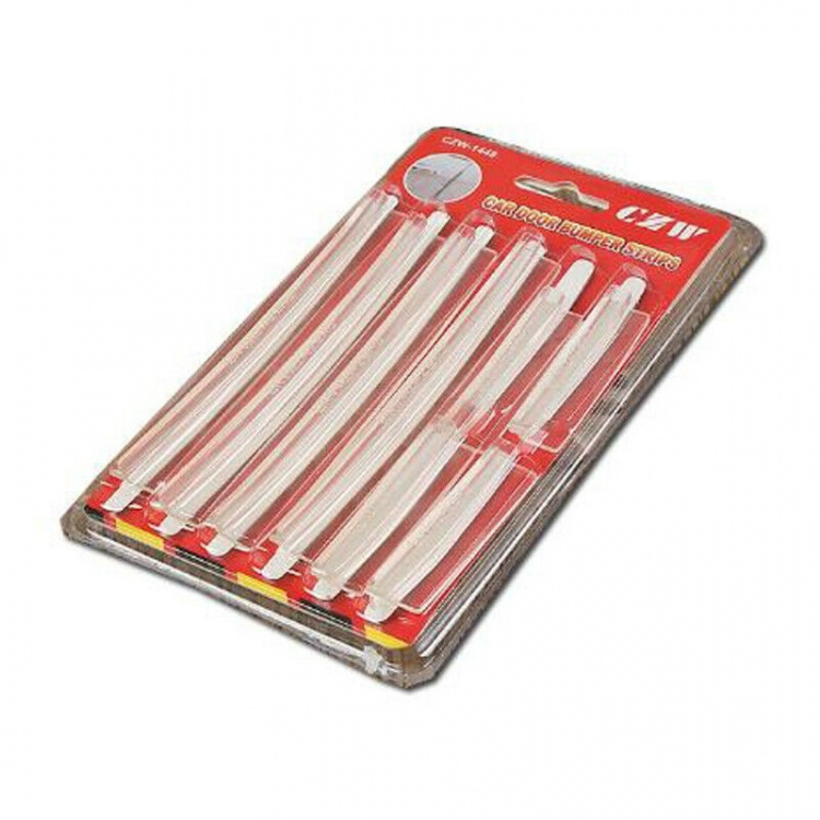 8-paks Beskyttelseslist for bildør, Gjennomsiktig