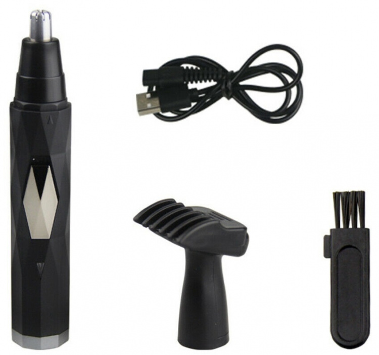 Nese- og ansiktshårtrimmer, svart