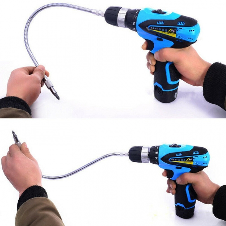 Fleksibel forlenger for bor eller skrutrekker 300mm