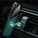 Stilig mobildeksel med magnet for iPhone 12 Pro Max, Svart