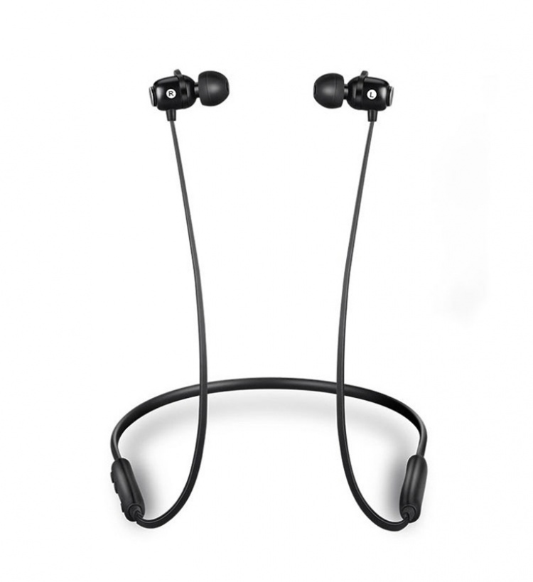 Trådløse sportshodetelefoner, Bluetooth, svart