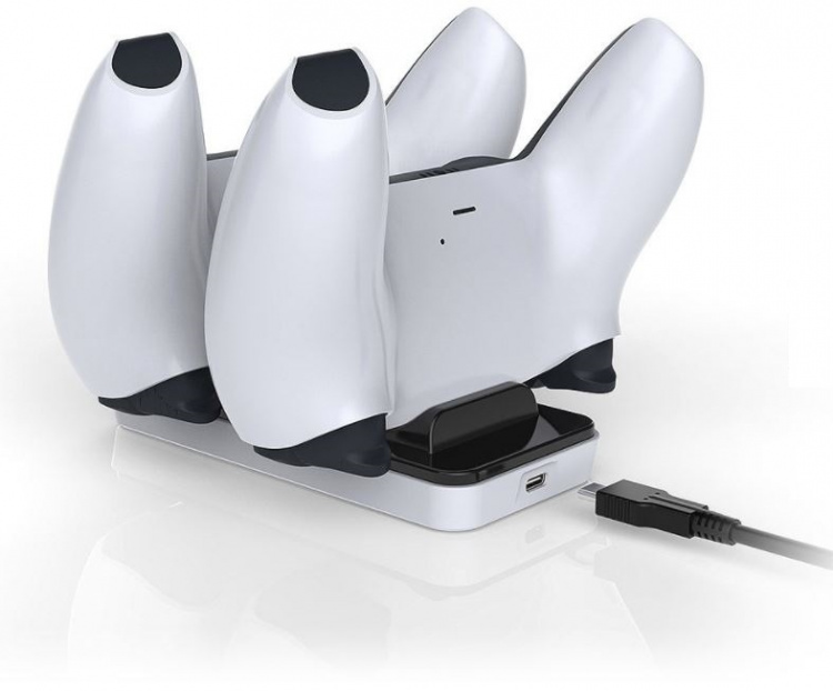 Dobe Dobbel Lade stasjon for 2 PS5 DualSense kontrollere Dobe Dobbel Lade stasjon for 2 PS5 DualSense kontrollere