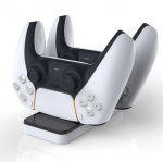 Dobe Dobbel Lade stasjon for 2 PS5 DualSense kontrollere Dobe Dobbel Lade stasjon for 2 PS5 DualSense kontrollere