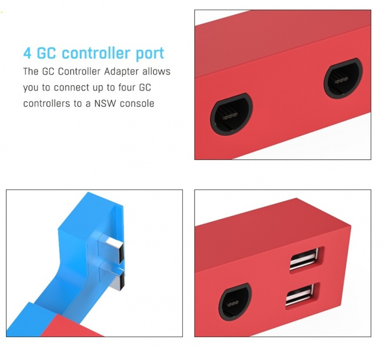 Adapter - GameCube controller til Nintendo Switch