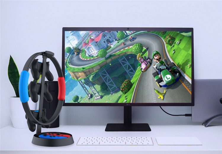 Sett opp Ring Fit og 3 stk håndkontrollere Sett opp Ring Fit og 3 stk håndkontrollere