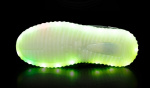 LED Sneakers med snörning strl 33, Svarta