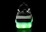 LED Sneakers med snörning strl 33, Svarta