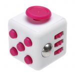 Fidget Cube, hvit/rosa