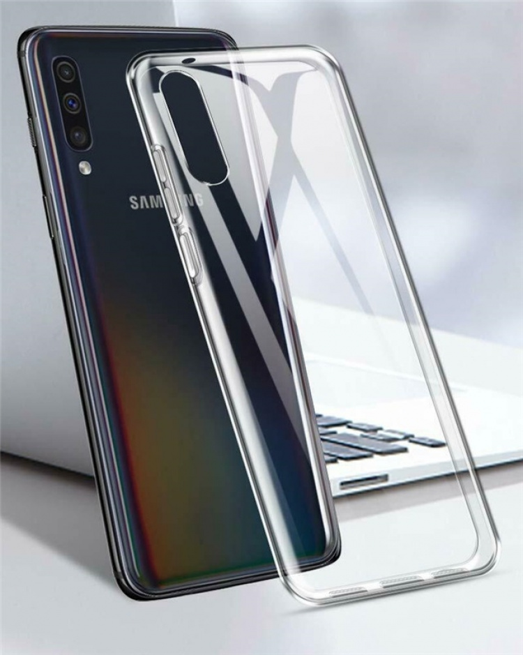 Gjennomsiktig TPU-etui for Galaxy A50/A50s/A30s