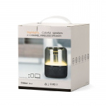 Høyttaler TRANSPARENT SMOKE med stoffpanel og flerfarget LED