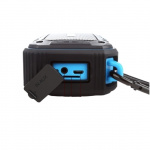 Vannbestandig høyttaler med karabinkrok og sykkelfeste Vannbestandig høyttaler med karabinkrok og sykkelfeste