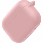 Silikonbeskyttelsesdeksel med krok for Airpods Pro, Pink Silikonbeskyttelsesdeksel med krok for Airpods Pro, Pink