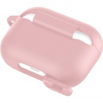 Silikonbeskyttelsesdeksel med krok for Airpods Pro, Pink Silikonbeskyttelsesdeksel med krok for Airpods Pro, Pink