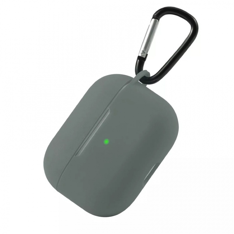 Silikonskall med krok for Airpods Pro, Grå