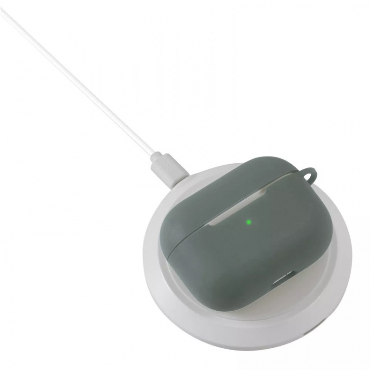 Silikonskall med krok for Airpods Pro, Grå