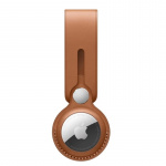 PU-lær-etui for Airtag, Brun