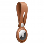 PU-lær-etui for Airtag, Brun