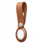 PU-lær-etui for Airtag, Brun