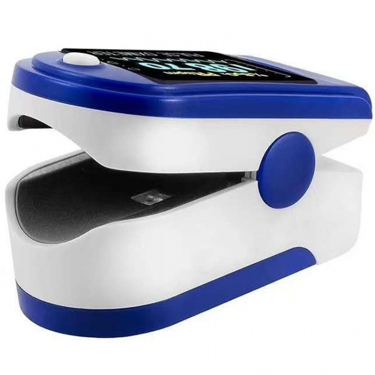 Puls- og oksygenoksymeter, mørkeblå