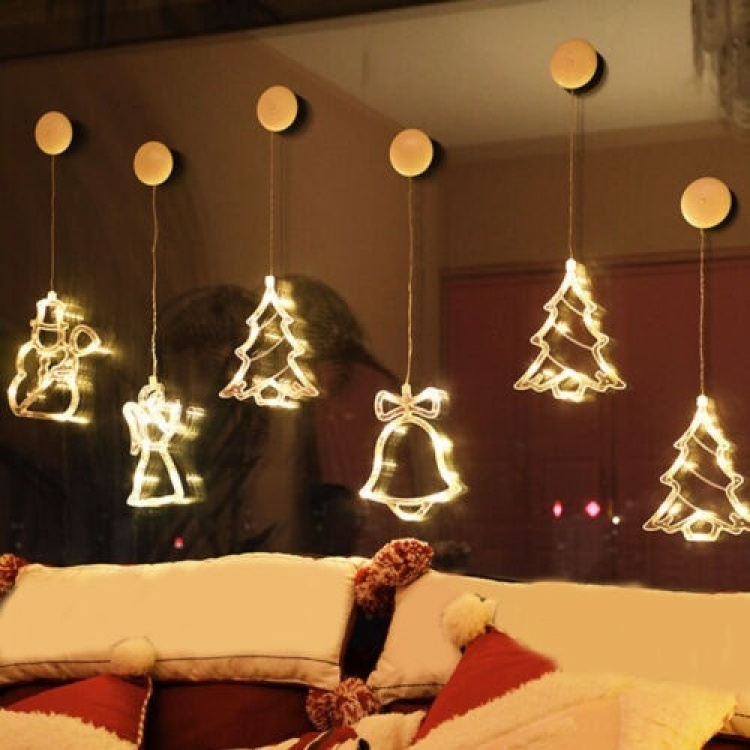 LED-lampe for julen, Santa