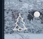 LED-lampe for julen, Julgran