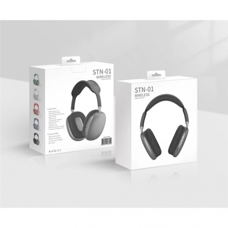 Over-ear-hodetelefoner, trådløse, matt svart