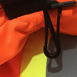 Skihansker i varselfarger med reflekser, Oransje, Størrelse L