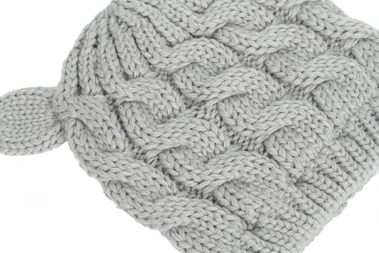 2 x Søt strikket sett med lue og votter til baby, Medium