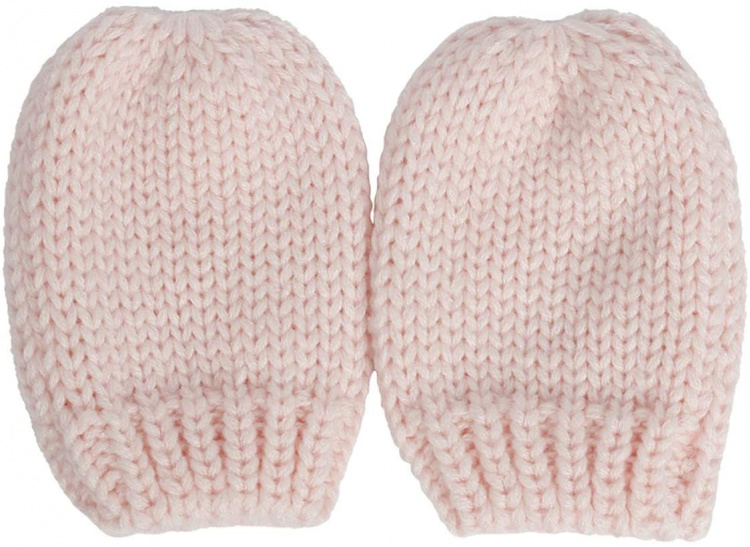 2 x luer 2 x par votter til baby, Large, Rosa