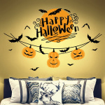 Veggdekorasjon med Halloween-motiv, Happy Halloween 60x45cm Veggdekorasjon med Halloween-motiv, Happy Halloween 60x45cm