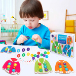 Tre knapper på genser - utviklingsspill for småbarn Tre knapper på genser - utviklingsspill for småbarn