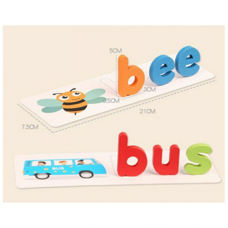 Lær engelsk - stavelekspill for barn