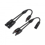 Solcelletilkobling MC4, Y-adapter 2 til 1