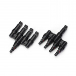 Solcelletilkobling MC4, T-kontakt 4 til 1