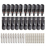 Solcellekontakter MC4, 10-pakning