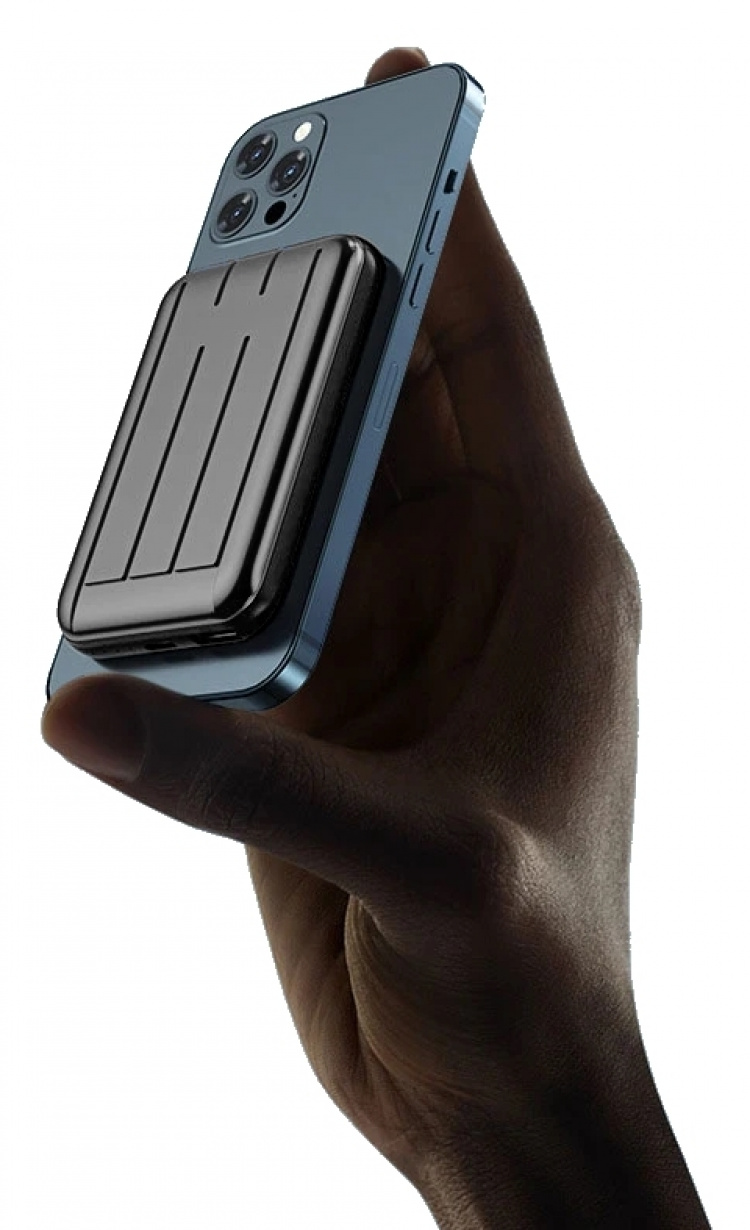 MagSafe-kompatibel powerbank 10000 mAh, grå