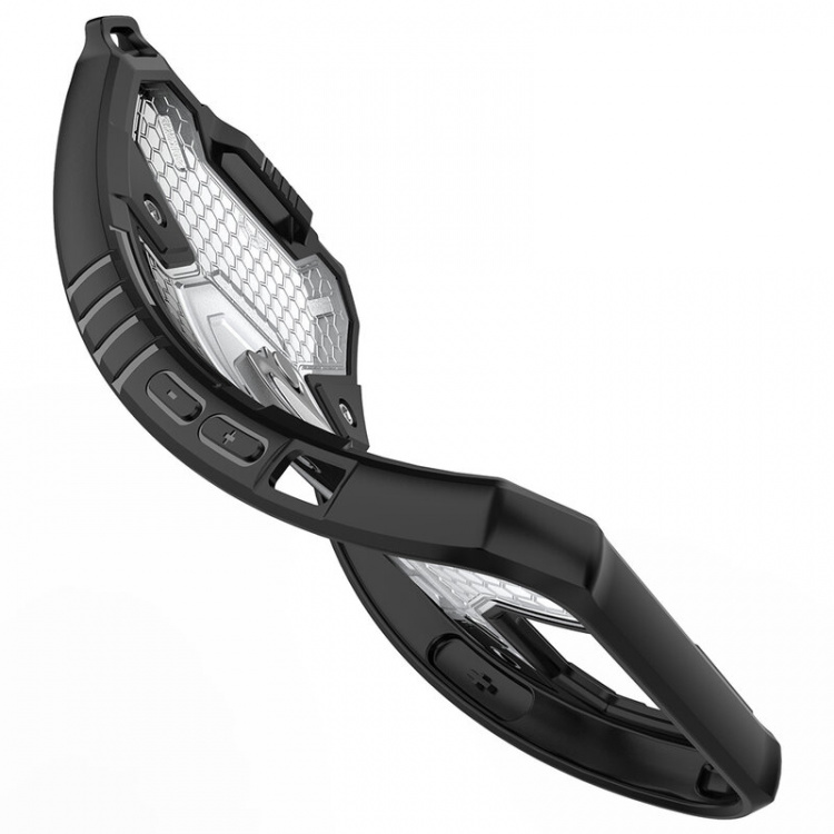 Robust skall til iPhone 13, Svart/lilla