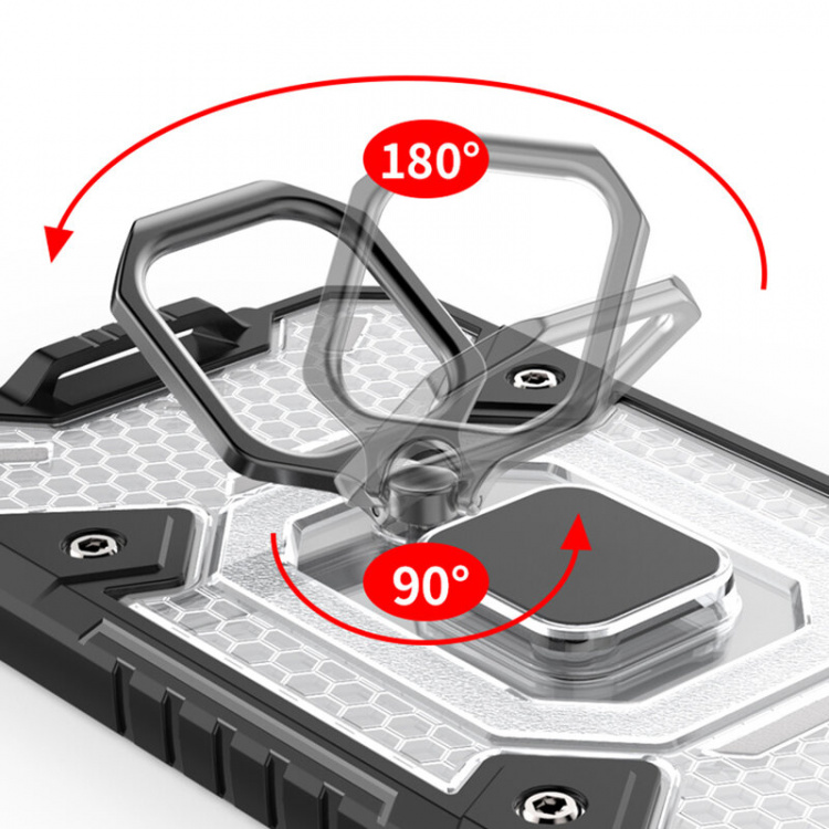 Robust skall til iPhone 13, Svart/lilla