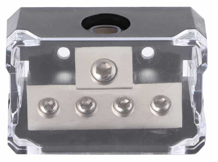 Distribusjonsblokk 1x10,5mm til 4x7mm