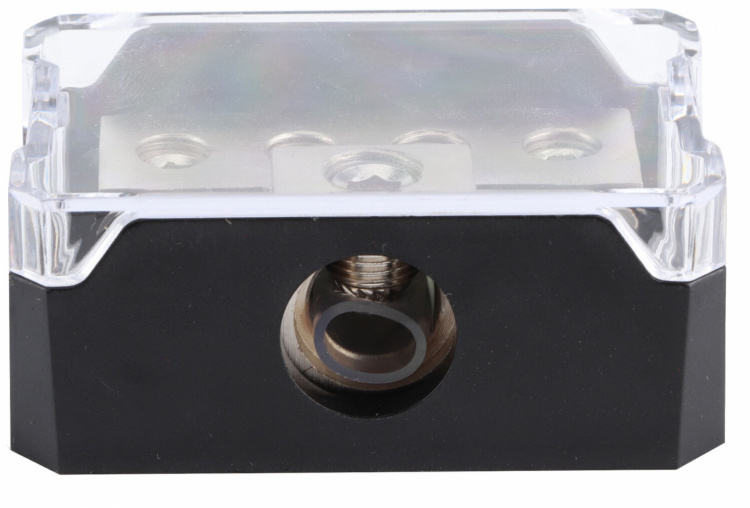 Distribusjonsblokk 1x10,5mm til 4x7mm Distribusjonsblokk 1x10,5mm til 4x7mm