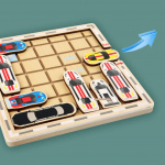 Morsom labyrint med biler for barn Morsom labyrint med biler for barn