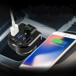 FM-sender for bilen med handsfree og lader