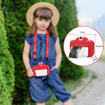 Barnekamera med WIFI og direkteutskrift, 32 GB minnekort, 1080P-video, Rosa