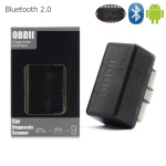 Feilkodeleser Super Mini ELM327 OBD2 Bluetooth 2.0, Sort