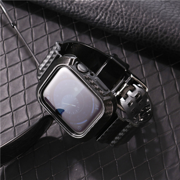 Erstatningsarmbånd for Apple Watch 42/44/45 mm, svart Erstatningsarmbånd for Apple Watch 42/44/45 mm, svart