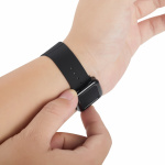 Klokkearmbånd i silikon til Apple Watch 42/44/45mm, Svart Klokkearmbånd i silikon til Apple Watch 42/44/45mm, Svart