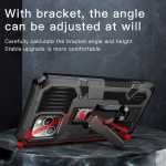 Robust skall med stativ til iPhone 13, Svart Robust skall med stativ til iPhone 13, Svart